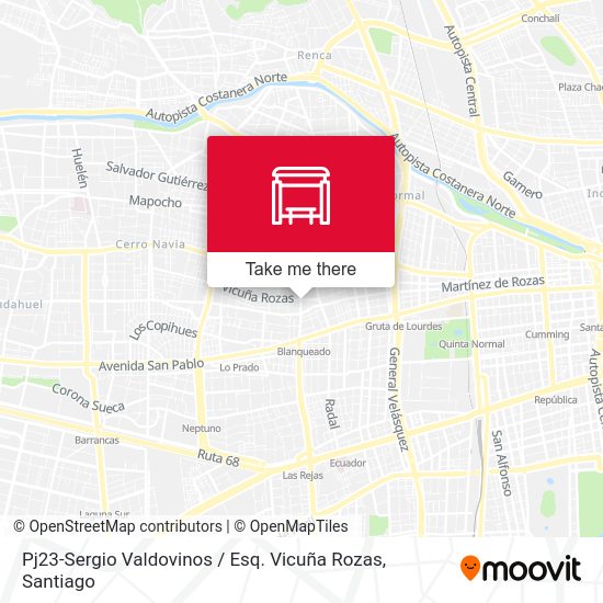 Mapa de Pj23-Sergio Valdovinos / Esq. Vicuña Rozas