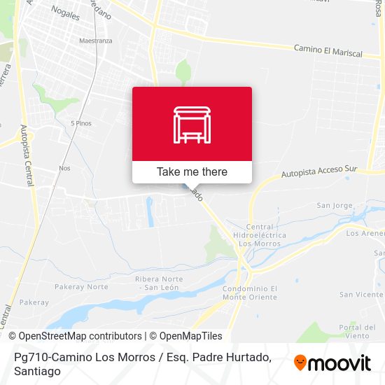 Pg710-Camino Los Morros / Esq. Padre Hurtado map