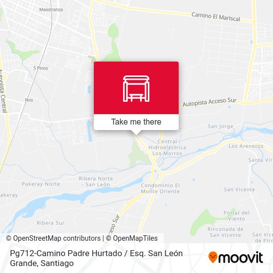 Mapa de Pg712-Camino Padre Hurtado / Esq. San León Grande