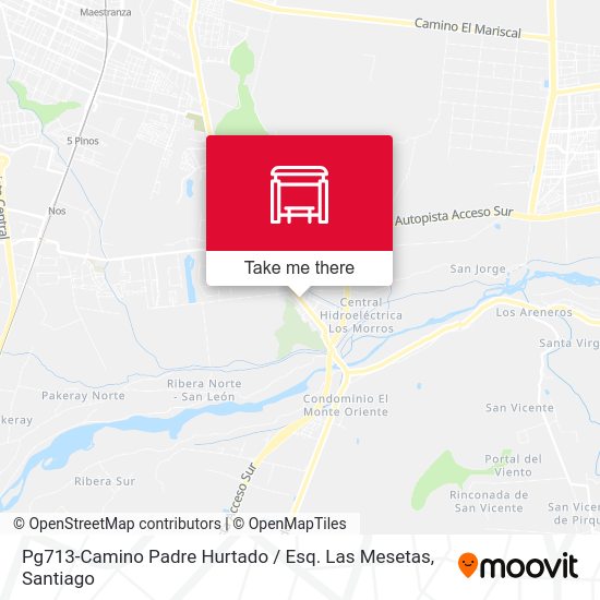 Mapa de Pg713-Camino Padre Hurtado / Esq. Las Mesetas