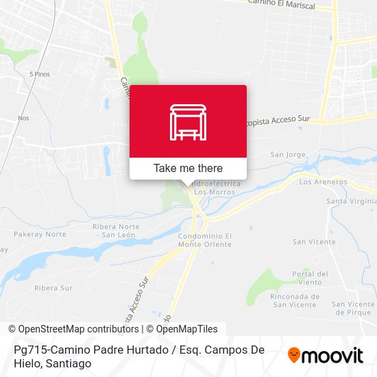 Pg715-Camino Padre Hurtado / Esq. Campos De Hielo map