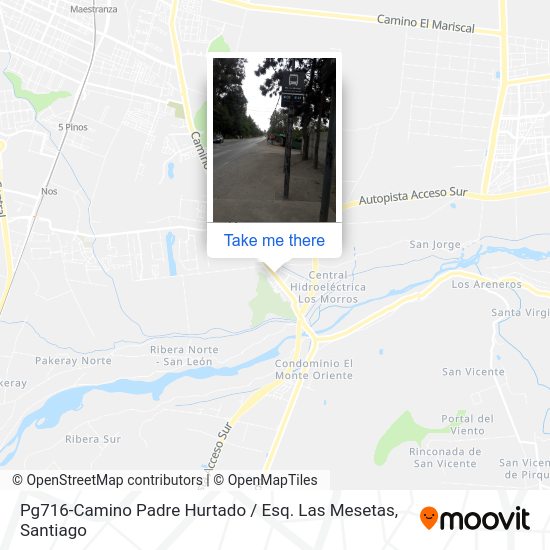 Pg716-Camino Padre Hurtado / Esq. Las Mesetas map
