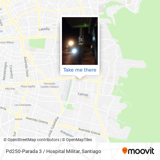 Pd250-Parada 3 / Hospital Militar map