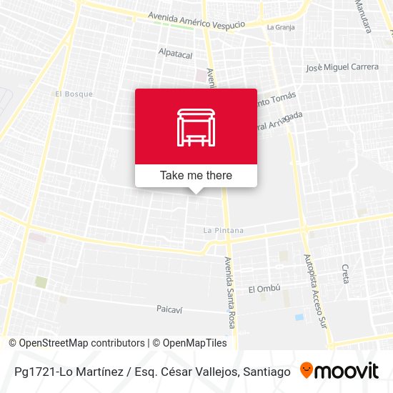 Pg1721-Lo Martínez / Esq. César Vallejos map