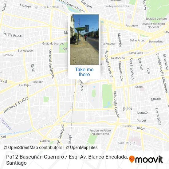 Pa12-Bascuñán Guerrero / Esq. Av. Blanco Encalada map