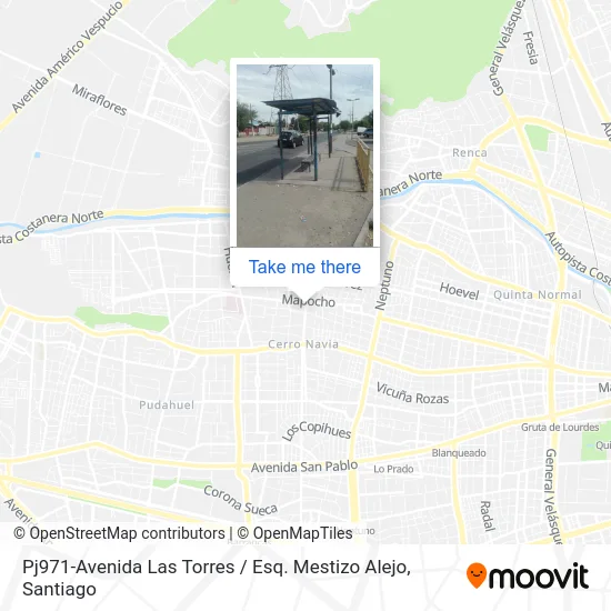 Pj971-Avenida Las Torres / Esq. Mestizo Alejo map