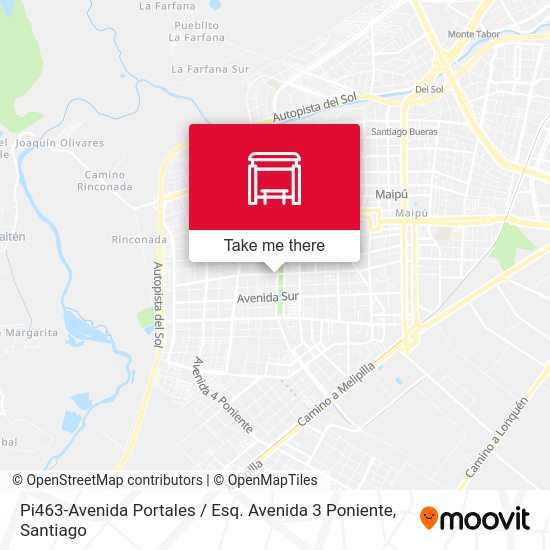 Mapa de Pi463-Avenida Portales / Esq. Avenida 3 Poniente