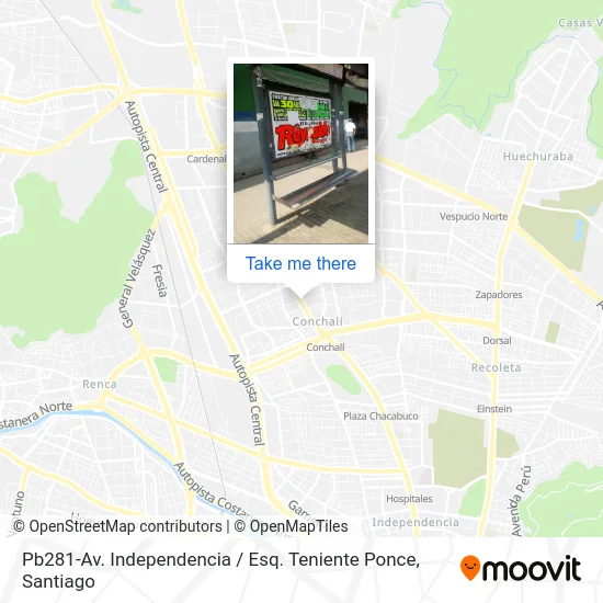 Pb281-Av. Independencia / Esq. Teniente Ponce map