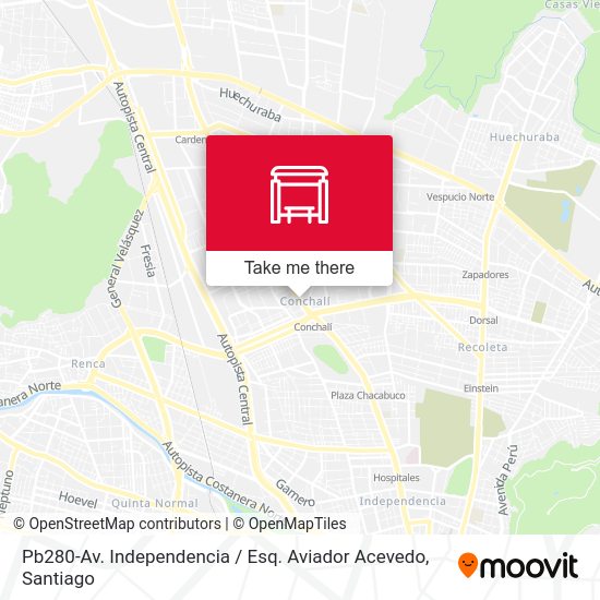 Pb280-Av. Independencia / Esq. Aviador Acevedo map