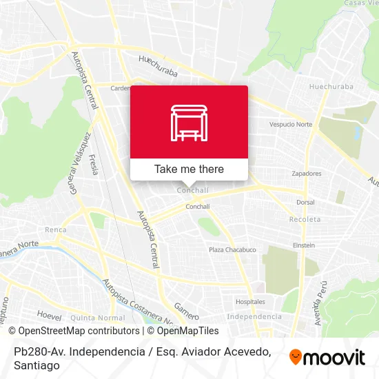 Pb280-Av. Independencia / Esq. Aviador Acevedo map