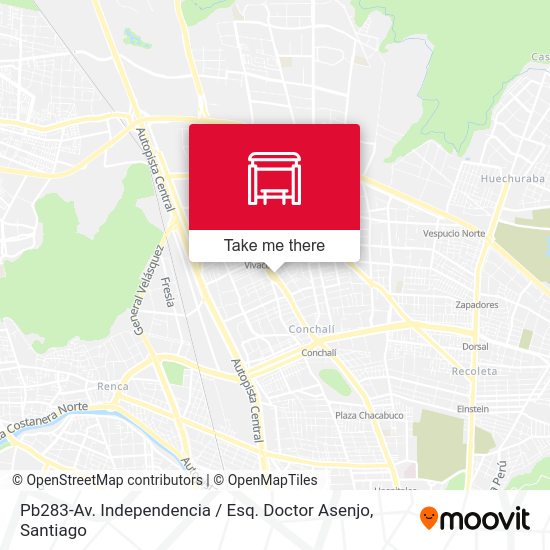 Pb283-Av. Independencia / Esq. Doctor Asenjo map
