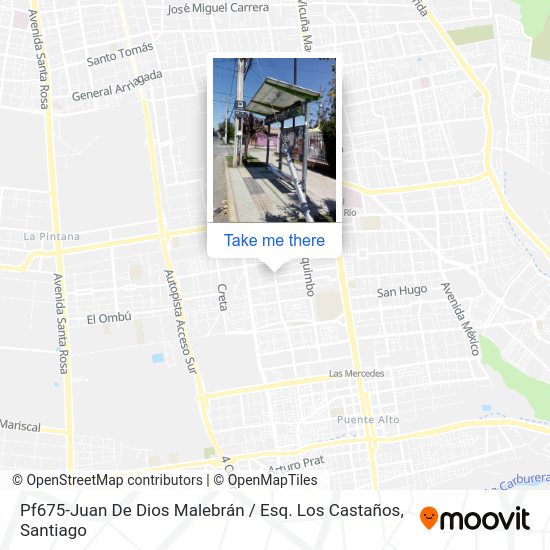 Pf675-Juan De Dios Malebrán / Esq. Los Castaños map