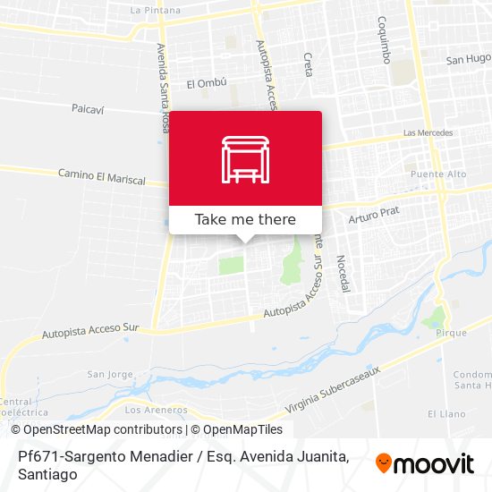 Mapa de Pf671-Sargento Menadier / Esq. Avenida Juanita