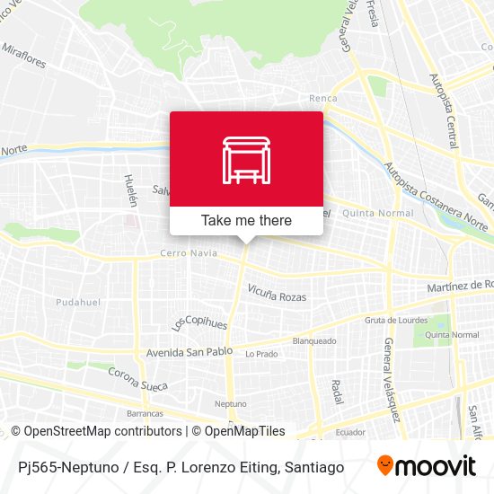 Mapa de Pj565-Neptuno / Esq. P. Lorenzo Eiting