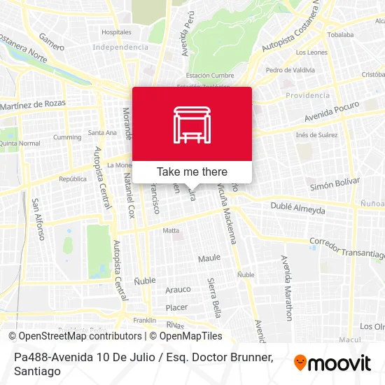 Pa488-Avenida 10 De Julio / Esq. Doctor Brunner map