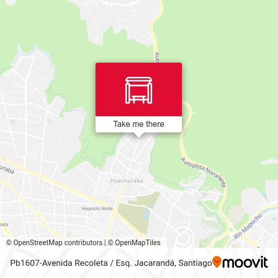 Mapa de Pb1607-Avenida Recoleta / Esq. Jacarandá