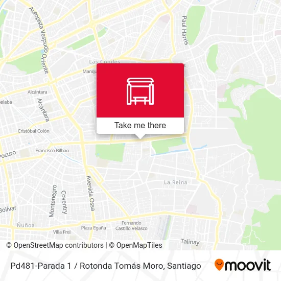 Pd481-Parada 1 / Rotonda Tomás Moro map