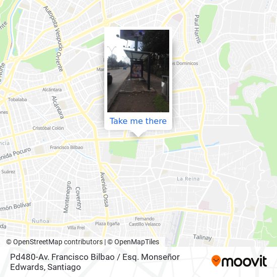 Pd480-Av. Francisco Bilbao / Esq. Monseñor Edwards map