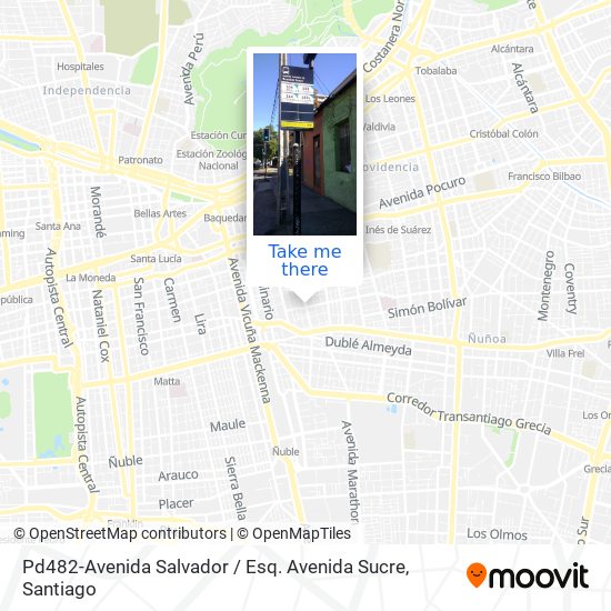 Pd482-Avenida Salvador / Esq. Avenida Sucre map