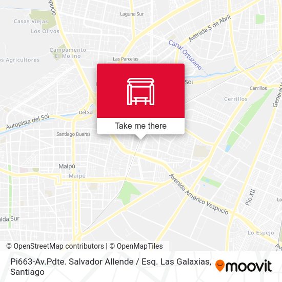 Pi663-Av.Pdte. Salvador Allende / Esq. Las Galaxias map