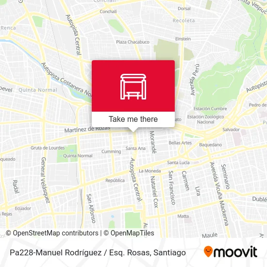 Pa228-Manuel Rodríguez / Esq. Rosas map