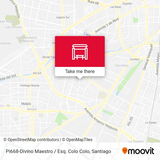 Pi668-Divino Maestro / Esq. Colo Colo map