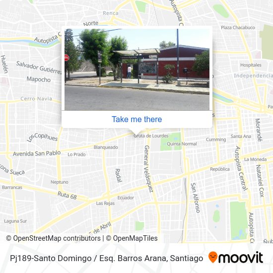 Mapa de Pj189-Santo Domingo / Esq. Barros Arana