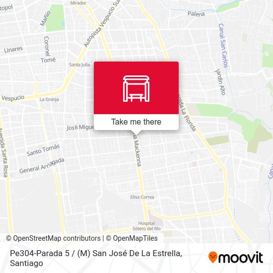 Pe304-Parada 5 / (M) San José De La Estrella map