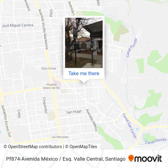 Pf874-Avenida México / Esq. Valle Central map