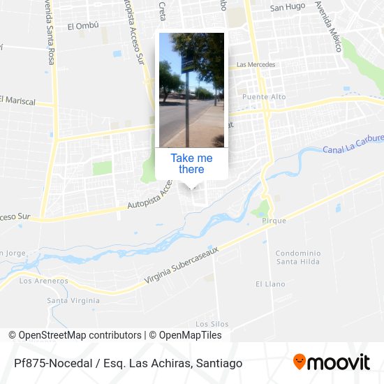 Pf875-Nocedal / Esq. Las Achiras map