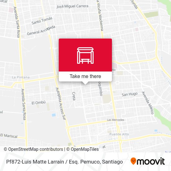 Pf872-Luis Matte Larraín / Esq. Pemuco map