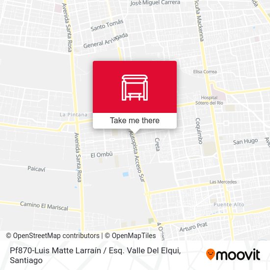 Pf870-Luis Matte Larraín / Esq. Valle Del Elqui map