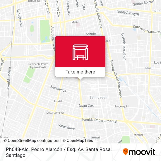 Ph648-Alc. Pedro Alarcón / Esq. Av. Santa Rosa map