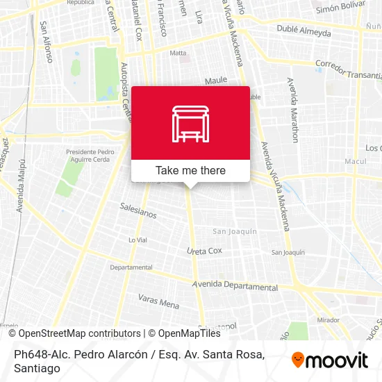 Ph648-Alc. Pedro Alarcón / Esq. Av. Santa Rosa map