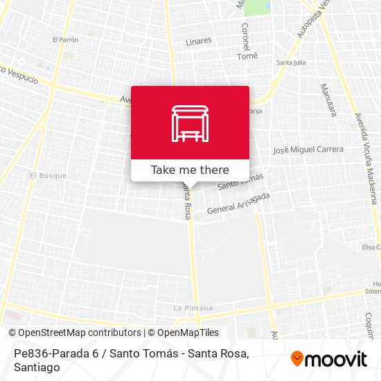 Pe836-Parada 6 / Santo Tomás - Santa Rosa map