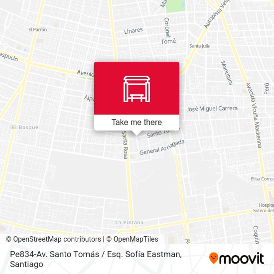 Pe834-Av. Santo Tomás / Esq. Sofía Eastman map