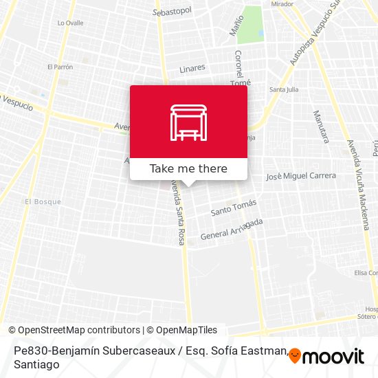 Pe830-Benjamín Subercaseaux / Esq. Sofía Eastman map