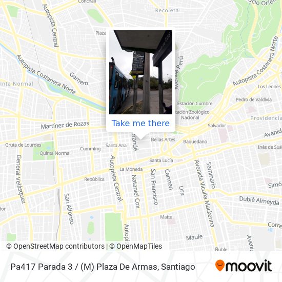Pa417 Parada 3 / (M) Plaza De Armas map