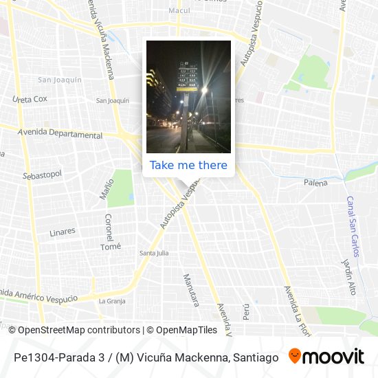 Pe1304-Parada 3 / (M) Vicuña Mackenna map