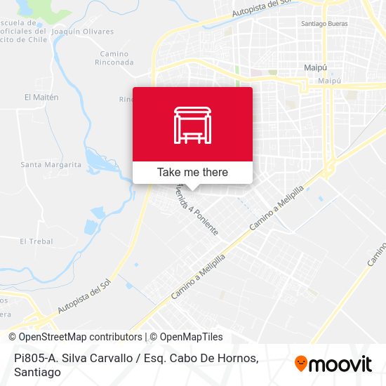 Pi805-A. Silva Carvallo / Esq. Cabo De Hornos map