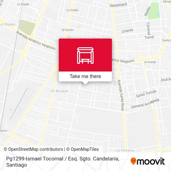 Mapa de Pg1299-Ismael Tocornal / Esq. Sgto. Candelaria