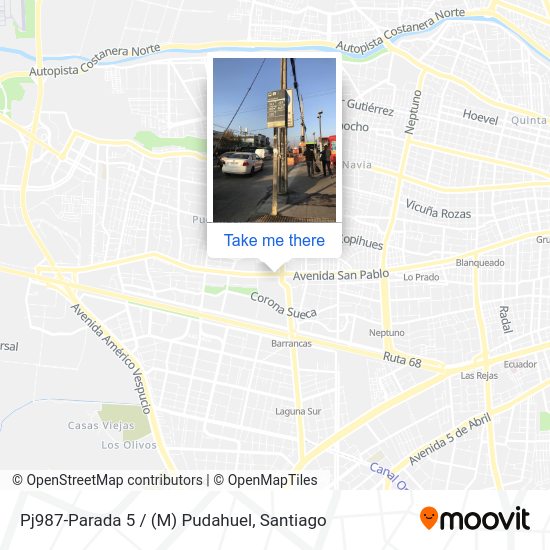 Mapa de Pj987-Parada 5 / (M) Pudahuel