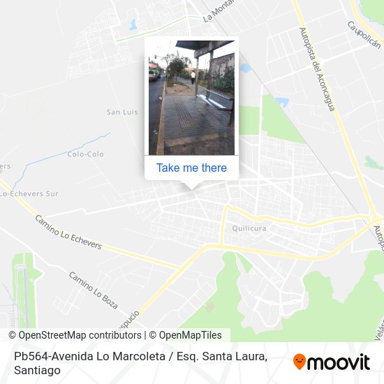 Pb564-Avenida Lo Marcoleta / Esq. Santa Laura map
