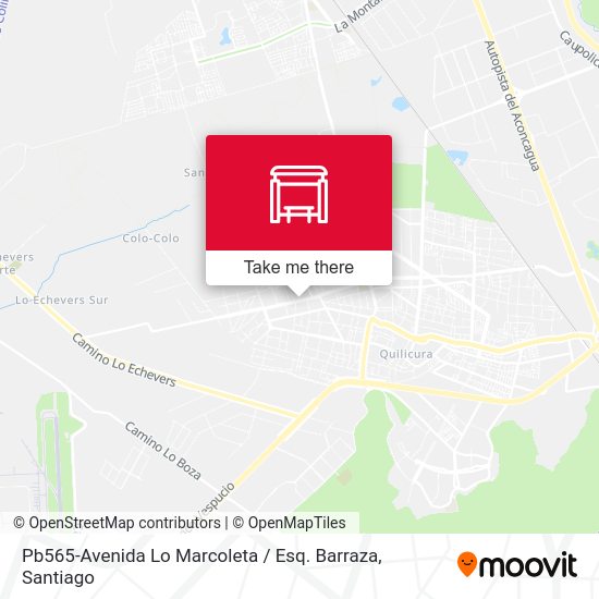 Pb565-Avenida Lo Marcoleta / Esq. Barraza map