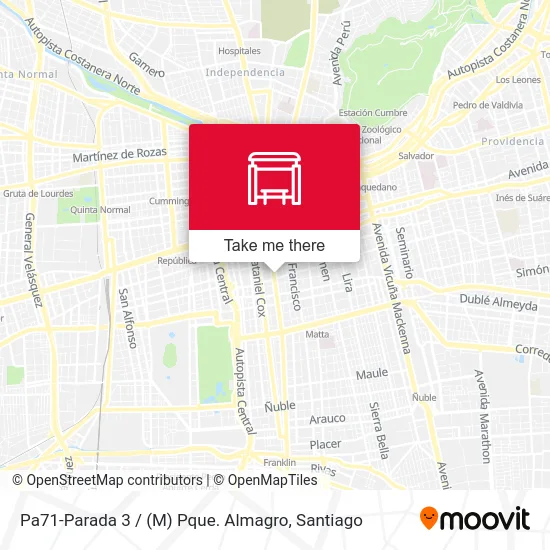 Pa71-Parada 3 / (M) Pque. Almagro map