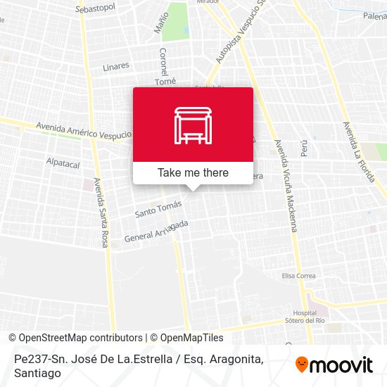 Mapa de Pe237-Sn. José De La.Estrella / Esq. Aragonita