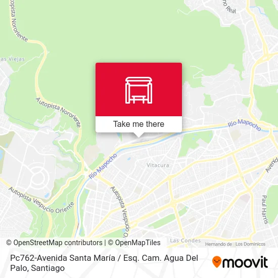 Pc762-Avenida Santa María / Esq. Cam. Agua Del Palo map