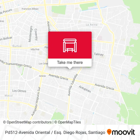 Pd512-Avenida Oriental / Esq. Diego Rojas map