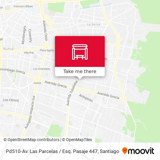 Mapa de Pd510-Av. Las Parcelas / Esq. Pasaje 447