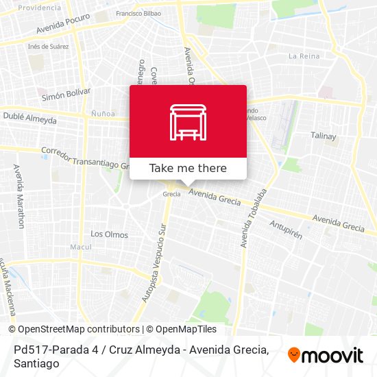 Pd517-Parada 4 / Cruz Almeyda - Avenida Grecia map